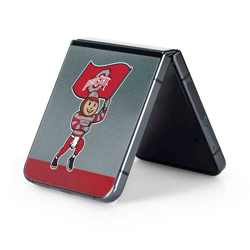 Ohio State University OSU Buckeyes Flag Galaxy Z Flip5 5G Skin